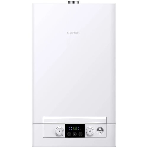 Конвекционный газовый котел Navien Heatluxe turbo NGB210 - 24K, 24 кВт, двухконтурный, белый фото, описание