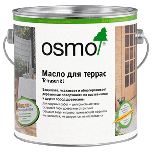 Масло для террас Osmo Terrassen-Ole 016 Масло для бангкирай Темное 0,125 л. фото, описание