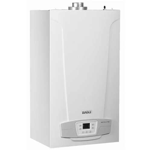 Конвекционный газовый котел BAXI ECO LIFE 1.24F, 24 кВт, одноконтурный, белый фото, описание