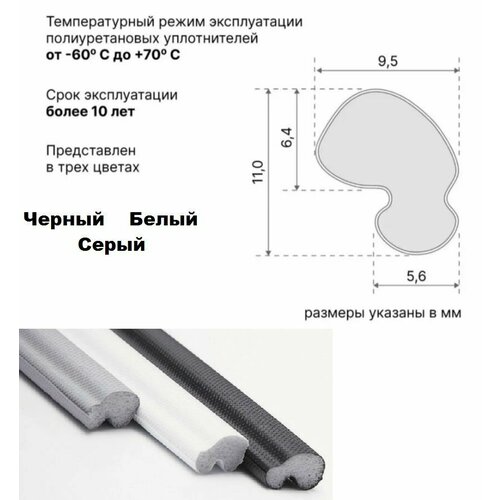 Аналог уплотнителей для окон SCHLEGEL Q-LON, Уплотнитель для окон пвх(шлегель) 20м(серый) фото, описание