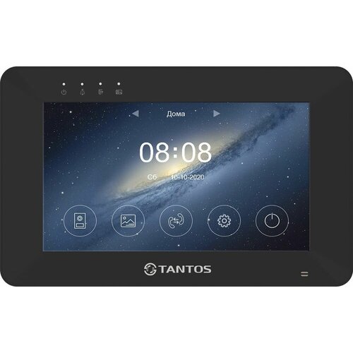 Монитор видеодомофона Tantos Rocky HD Wi-Fi ченый фото, описание