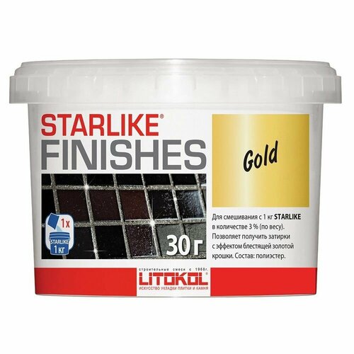 Декоративная добавка в затирку Litokol Starlike®Finishes (30гр) Spotlight фото, описание