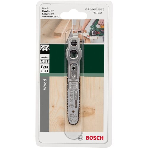 Пилка BOSCH nanoBLADE Wood Speed 50, 1 шт. фото, описание