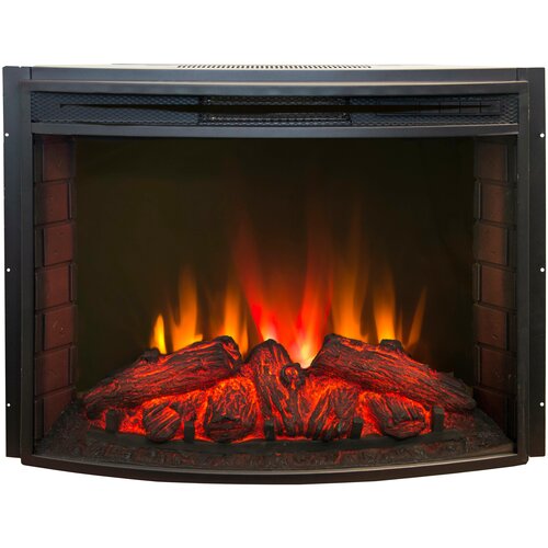 Электрический очаг       RealFlame Evrika 25,5 панорамное стекло 2 кВт 68.9 см 52.2 см 21.5 см черный 25 м³ 25 м² фото, описание