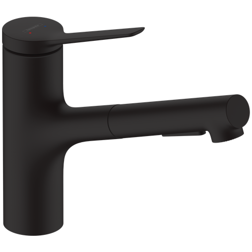 Смеситель для кухни HansGrohe Zesis 74800670 матовый черный фото, описание