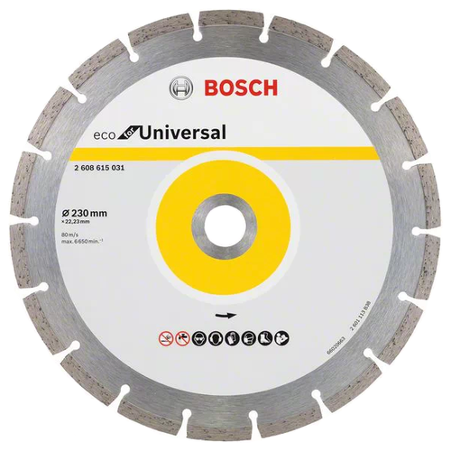 Диск алмазный отрезной BOSCH Eco for Universal 2608615031, 230 мм, 1 шт. фото, описание