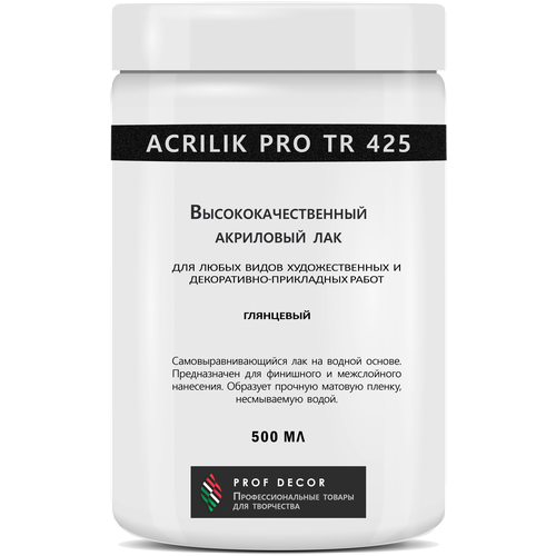 Лак акриловый Acrilic Pro для творчества, глянцевый фото, описание