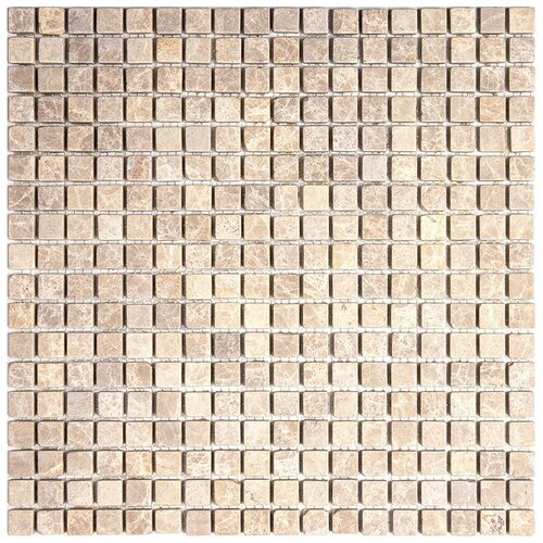 Мозаика из натурального мрамора Natural Mosaic 7M036-15T-(Emperador-Light) бежевый светлый квадрат матовый фото, описание