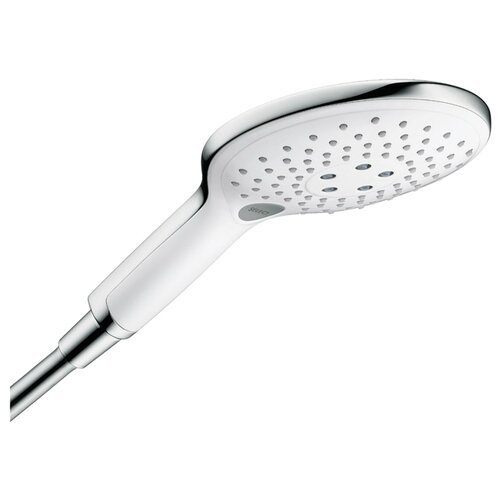 Лейка для душа hansgrohe Raindance Select S 150 Air 3jet 28587400 хром/белый хром круглая 150 мм 3 фото, описание