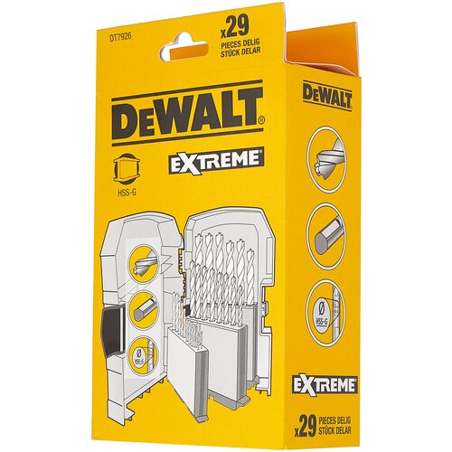 Набор сверл DeWALT Extreme 2 DT7926-XJ, 29 шт.  130  29 шт. фото, описание