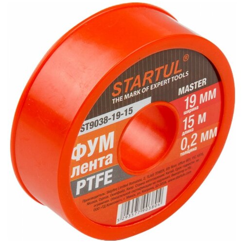 Фум-лента PTFE 19ммх15м STARTUL MASTER (ST9038-19-15) (толщина 0,2мм) фото, описание