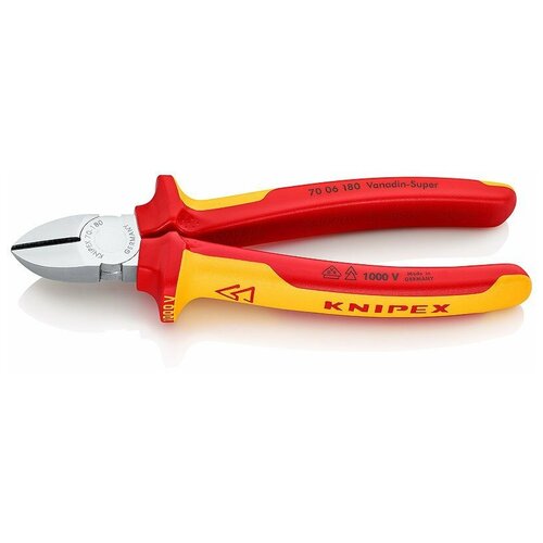 Бокорезы Knipex 70 06 180 180 мм красный/желтый 180 мм фото, описание