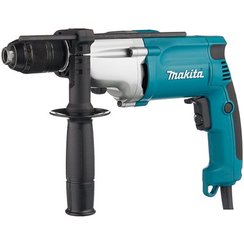 Безударная дрель Makita DP4011, 720 Вт, без аккумулятора бирюзовый коробка фото, описание