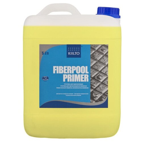 Грунтовка KIILTO Fiberpool Primer, 4.85 кг, 5 л, желтый фото, описание