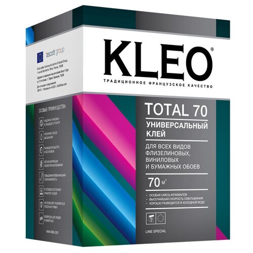 Клей для обоев под покраску KLEO TOTAL Универсальный 0.5 кг фото, описание