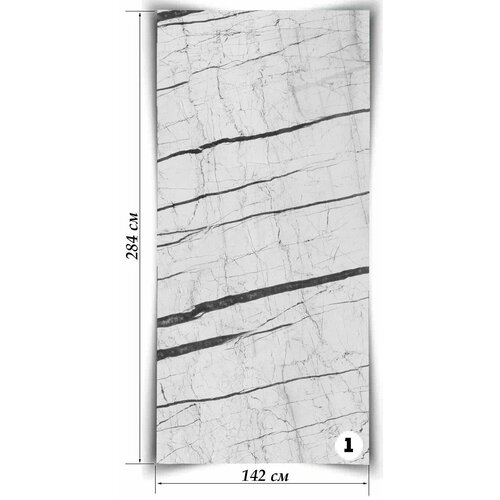 Гибкий Мрамор Фоссил Вайт, лист 142х284 см, 4,033 кв. м, толщина 2 мм, подходит для наружной и внутренней отделки, экологичный, состоит из натуральной мраморной кроошки фото, описание