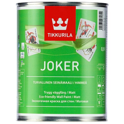 Краска акриловая (АК) Tikkurila Harmony Satin (Joker) матовая бесцветный 0.9 л фото, описание