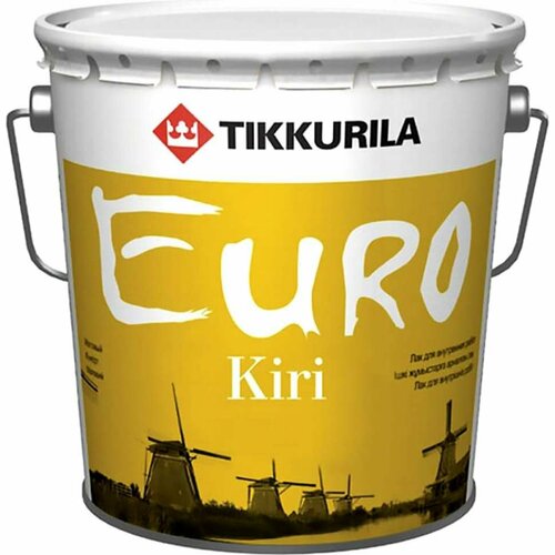 Паркетный лак TIKKURILA Euro Kiri глянц. 2,7 л 40616 фото, описание