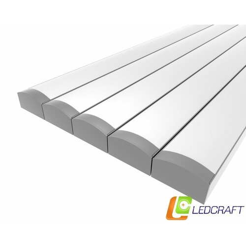 Ledcraft LC-LP0716M16-1x5Silver комплект из 5 шт серебро (1м профиль1м рассеиватель2 заглушки) фото, описание