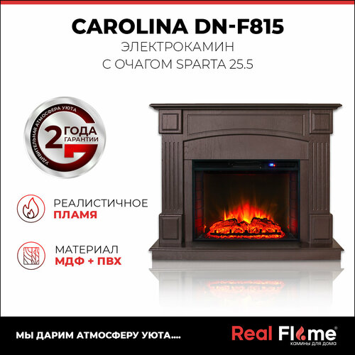 Электрокамин RealFlame, Carolina 25.5/24 DN, Sparta 25.5 LED/СН721 фото, описание