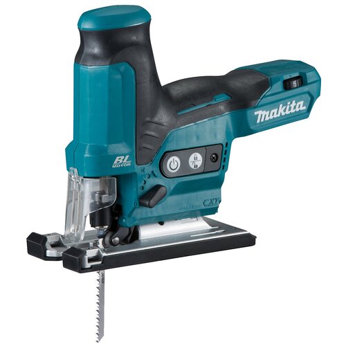 Аккумуляторный электролобзик Makita JV102DZ 0 коробка, без аккумулятора черный/синий фото, описание