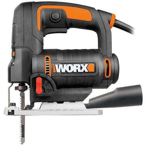 Электролобзик Worx WX478, 650 Вт черный/оранжевый фото, описание