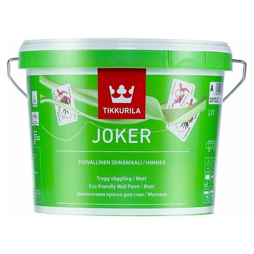 Краска акриловая (АК) Tikkurila Harmony Satin (Joker) матовая бесцветный 2.7 л 3.62 кг фото, описание