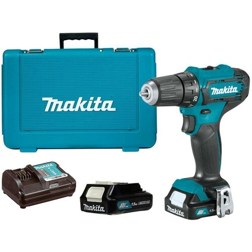 Дрель-шуруповерт Makita DF333DWY-2 с двумя аккумуляторами фото, описание