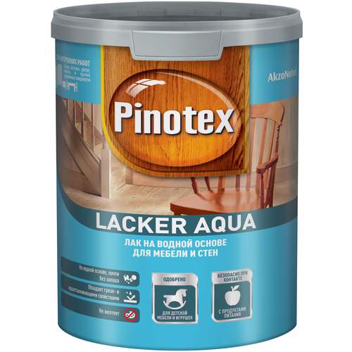 Pinotex Lacker Aqua бесцветный, матовая, 1 л фото, описание