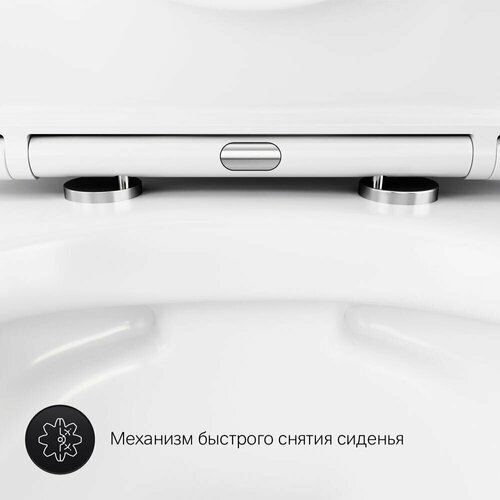 Унитаз AM.PM Sense FlashClean, подвесной, с сиденьем-микролифом, белый фото, описание