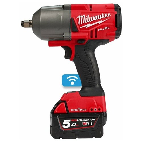 Аккумуляторный ударный гайковерт Milwaukee M18 ONEFHIWF34-502X, 5 А·ч фото, описание