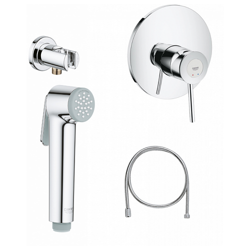 Смеситель Grohe BauClassic 124434,  хром хром 1500 мм фото, описание