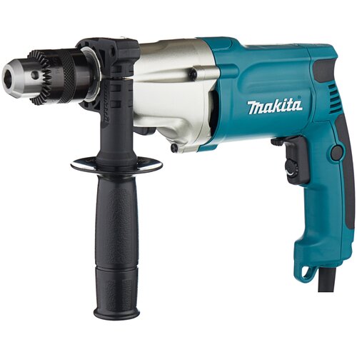 Безударная дрель Makita DP4010, 720 Вт, без аккумулятора бирюзовый коробка фото, описание