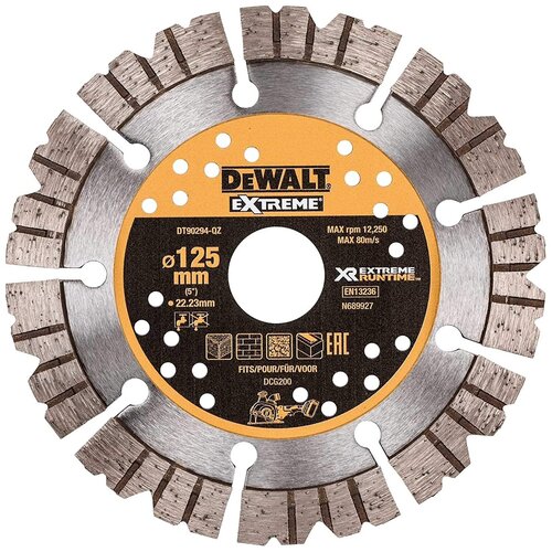 Алмазный диск отрезной DEWALT, 125x22.2, DT90294 фото, описание