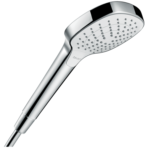 Лейка для душа hansgrohe Croma Select E Vario 26812400 белый/хром хром круглая 110 мм 3 фото, описание