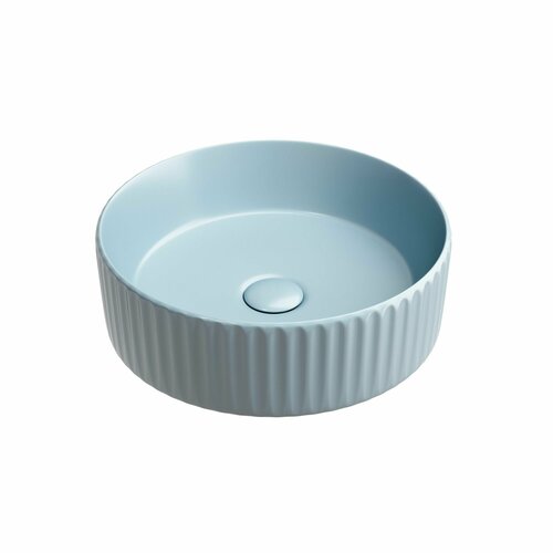 Накладная раковина круглая Ceramicanova Element голубая матовая CN6057ML фото, описание