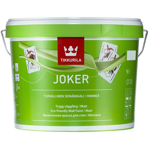 Краска акриловая (АК) Tikkurila Harmony Satin (Joker) матовая бесцветный 9 л 11.04 кг фото, описание