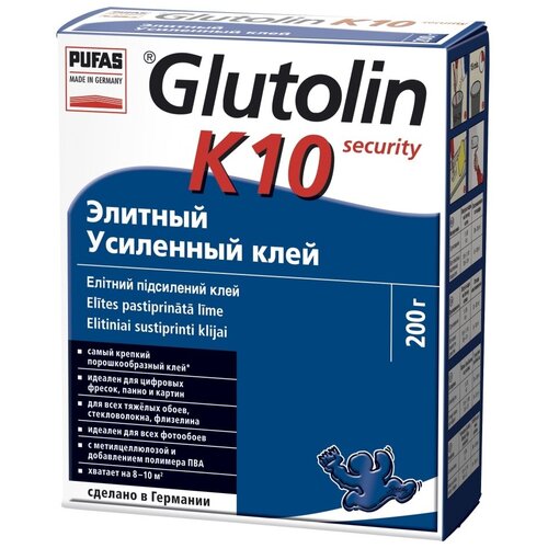 Клей для флизелиновых обоев PUFAS Glutolin K10 Security 0.2 кг фото, описание