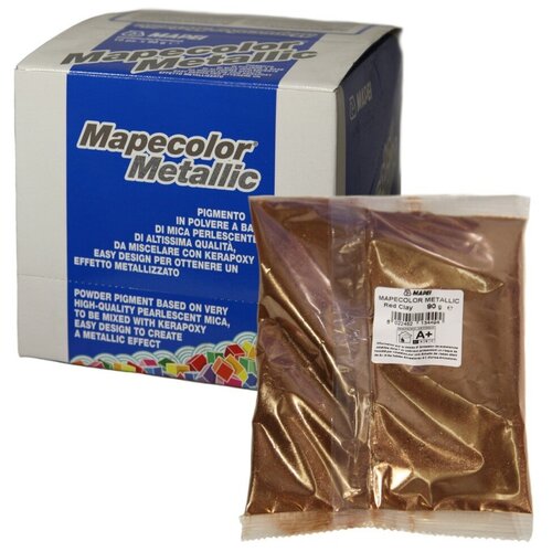 Перламутровая добавка Mapei Mapecolor Metallic цвет Red Clay 90 г фото, описание