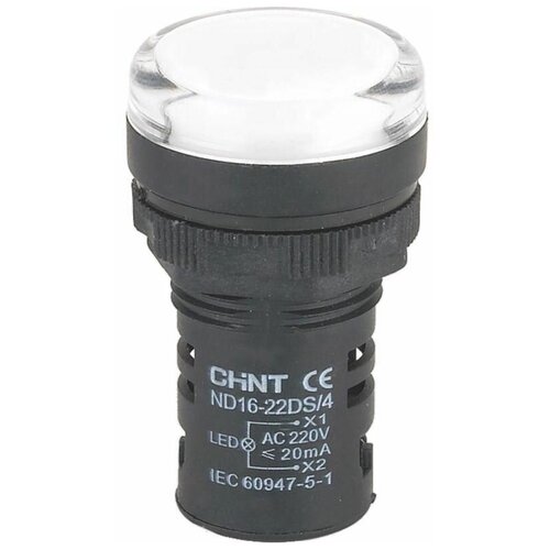 Индикатор ND16-22DS/2 AC/DC 24В (R) бел. CHINT 592936 фото, описание