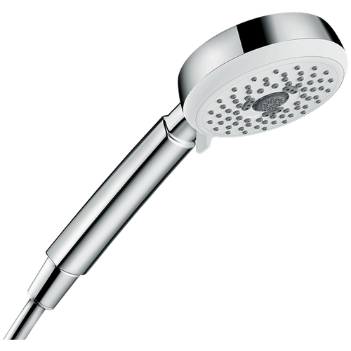 Лейка для душа hansgrohe Crometta 100 Multi 26823400 хром/белый хром круглая 100 мм 3 фото, описание