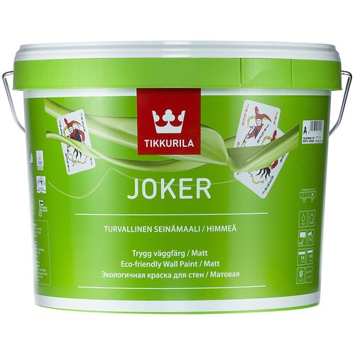 Краска акриловая (АК) Tikkurila Harmony Satin (Joker) матовая белый 2.7 л 3 кг фото, описание