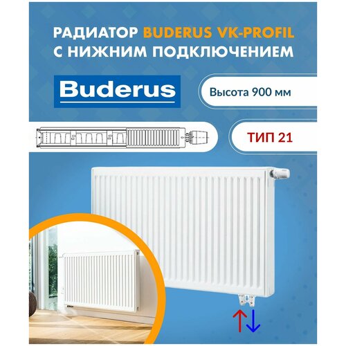 Панельный радиатор Buderus Logatrend VK-Profil 21/900/500 7724114905AF фото, описание