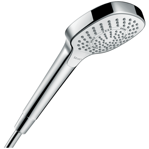 Лейка для душа hansgrohe Croma Select E Multi 26810400 белый/хром хром квадратная 110 мм 3 фото, описание