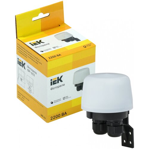 IEK Фотореле ФР 603 2200ВА IP66 бел. IEK LFR20-603-2200-K01 фото, описание