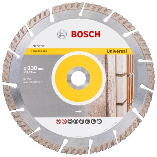 Диск алмазный отрезной BOSCH Standard for Universal 2608615065, 230 мм, 1 шт. фото, описание