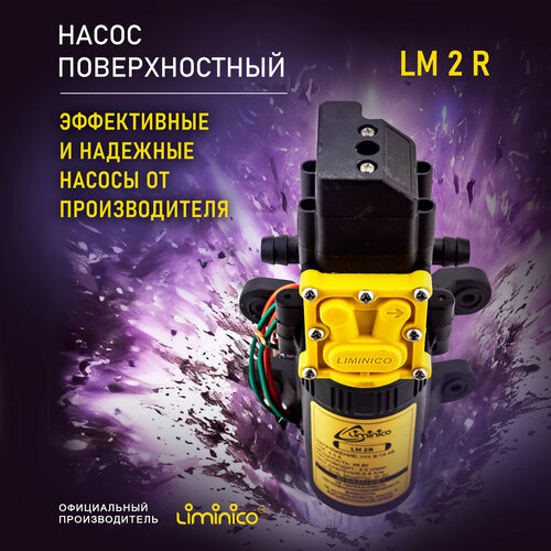 Насос для воды LM 2 R, 12В, всасывающий, Штуцера 