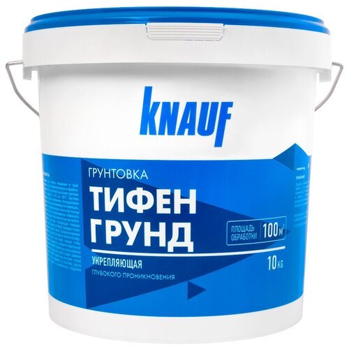 Грунтовка универсальная KNAUF Тифенгрунд, 10 кг, 10 л, белый фото, описание