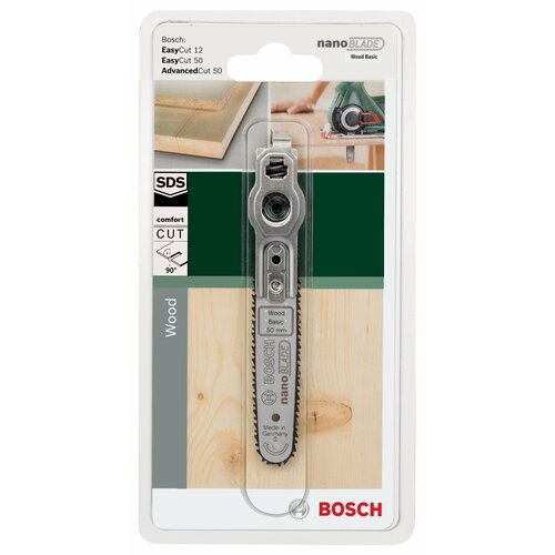 Пилка BOSCH nanoBLADE Wood Basic 50, 1 шт. фото, описание