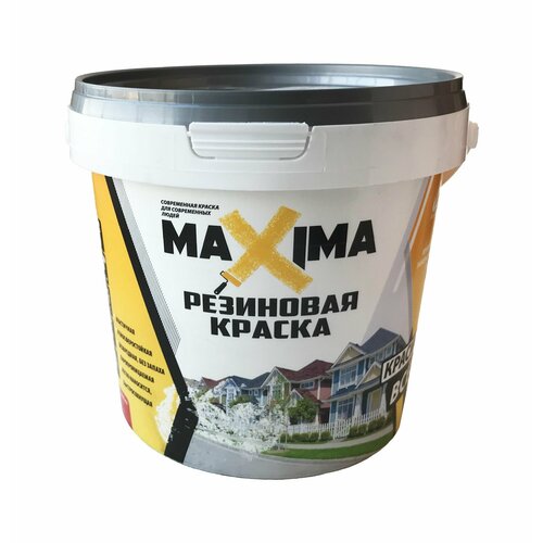 Резиновая краска MAXIMA №101 Байкал 1 кг фото, описание